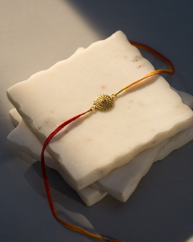 Mandala Rakhi - Saffron