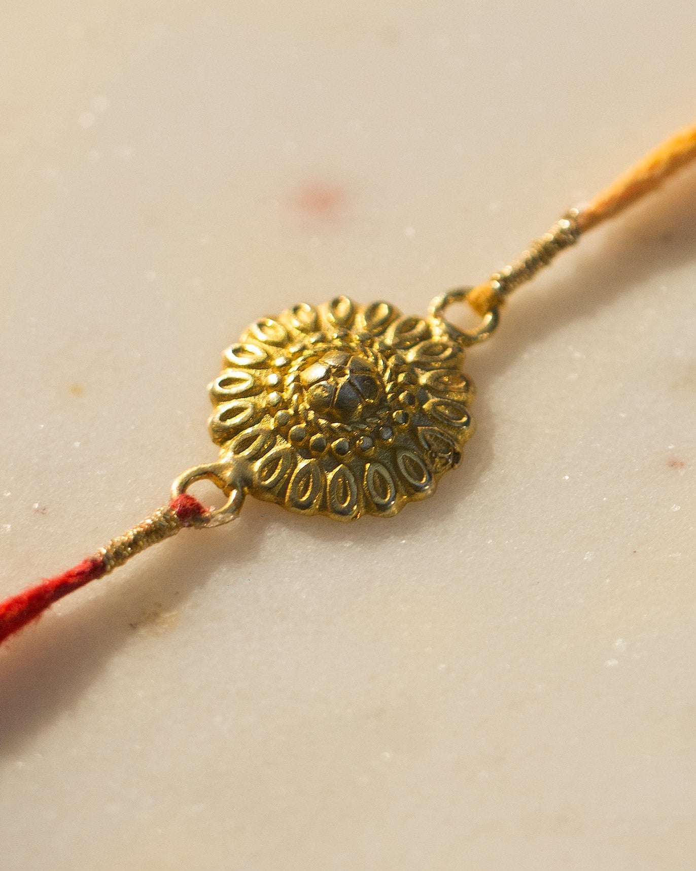 Mandala Rakhi - Saffron