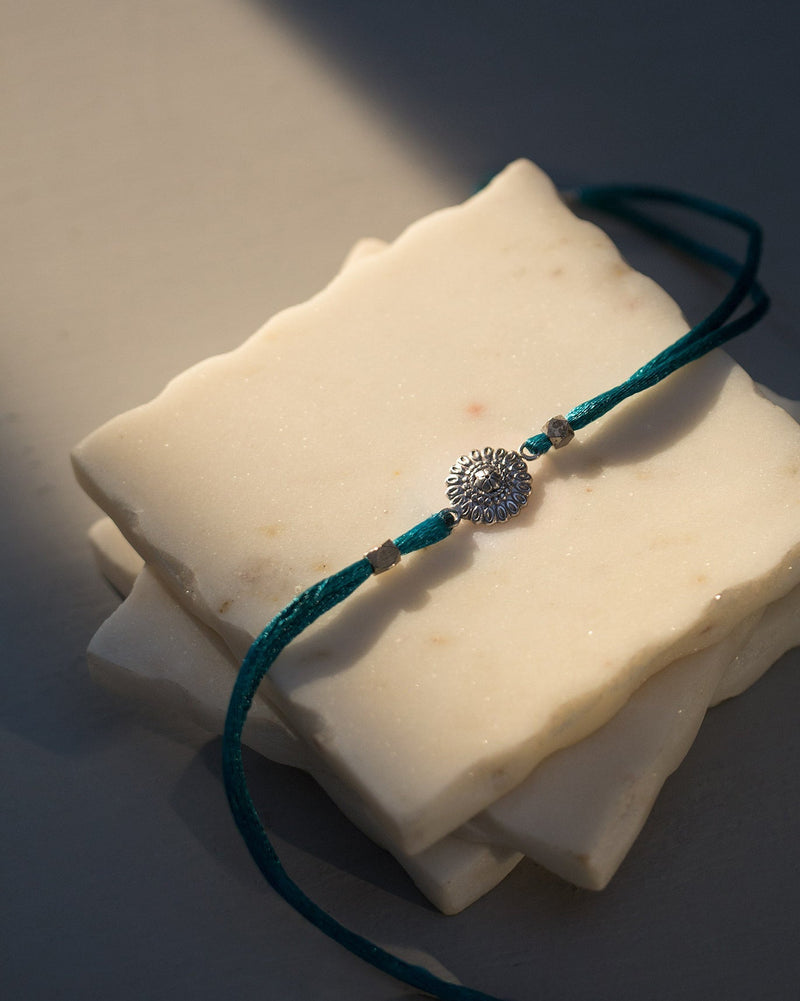 Mandala Rakhi - Silver