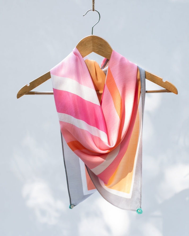 Candy Bar Striped Scarf
