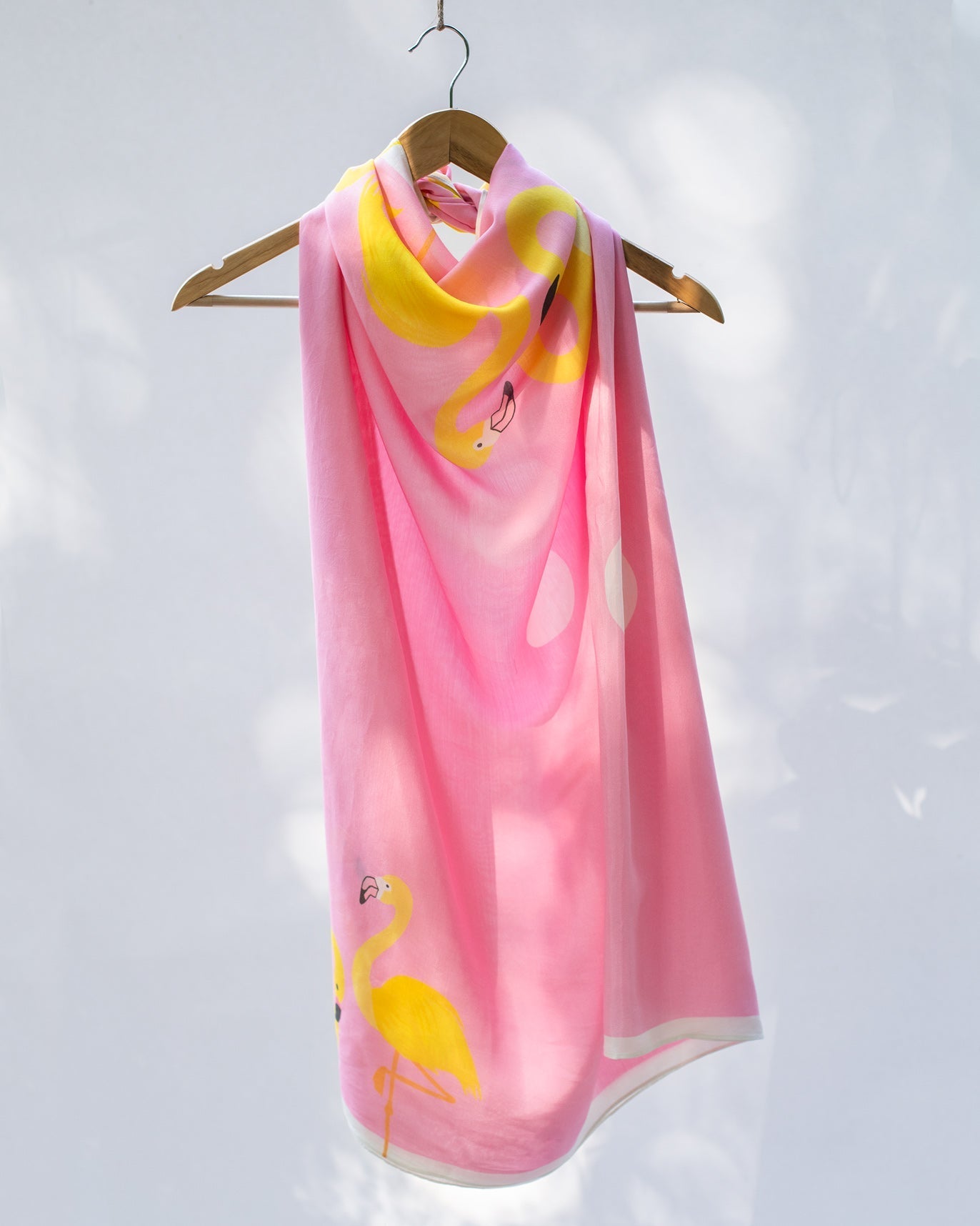 Flamingo Polka Scarf