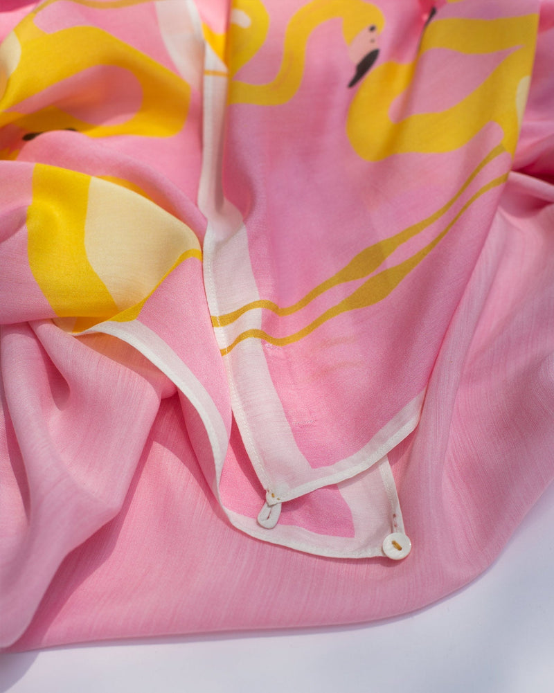 Flamingo Polka Scarf