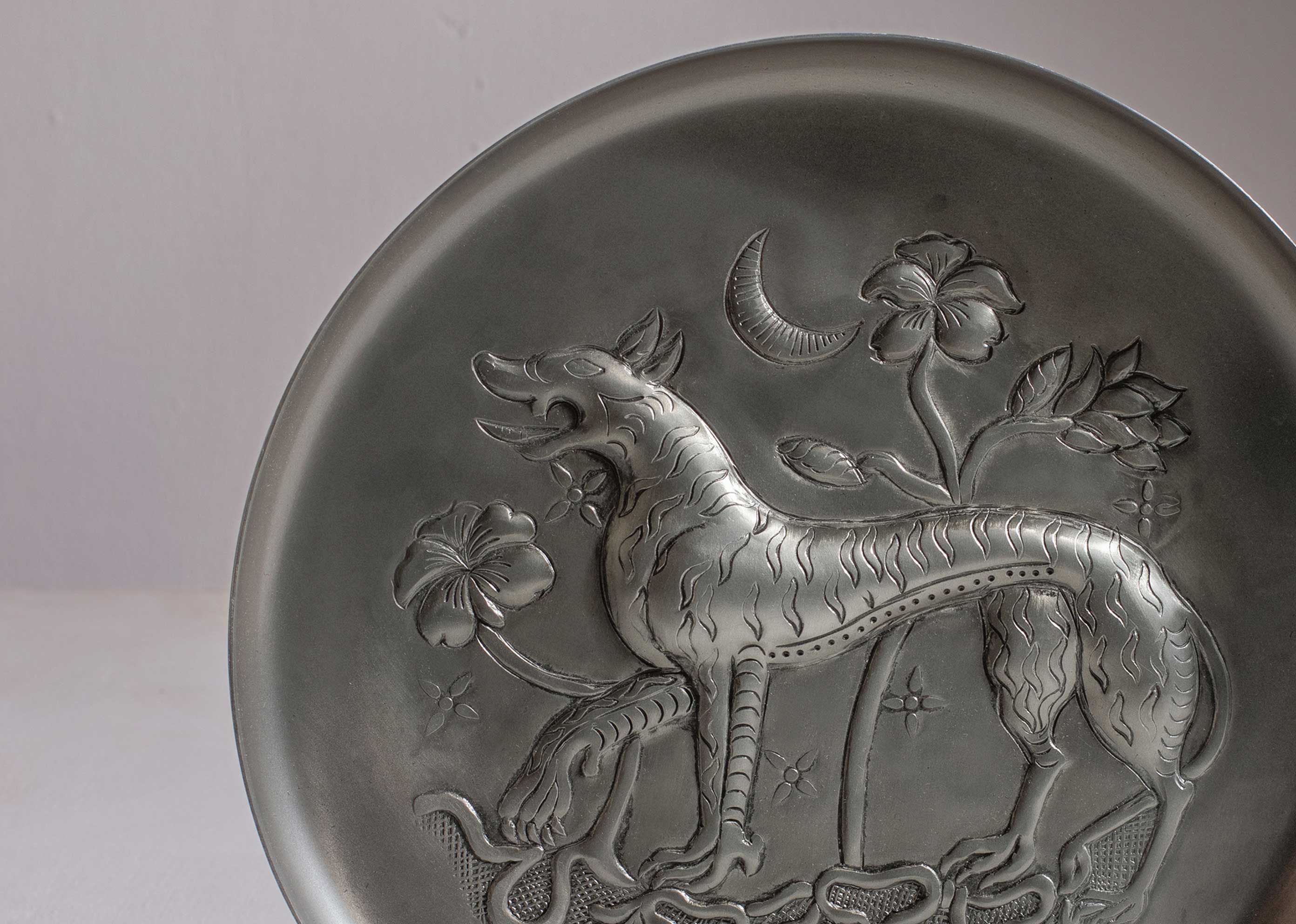 Embossed Tigris Trinket Dish