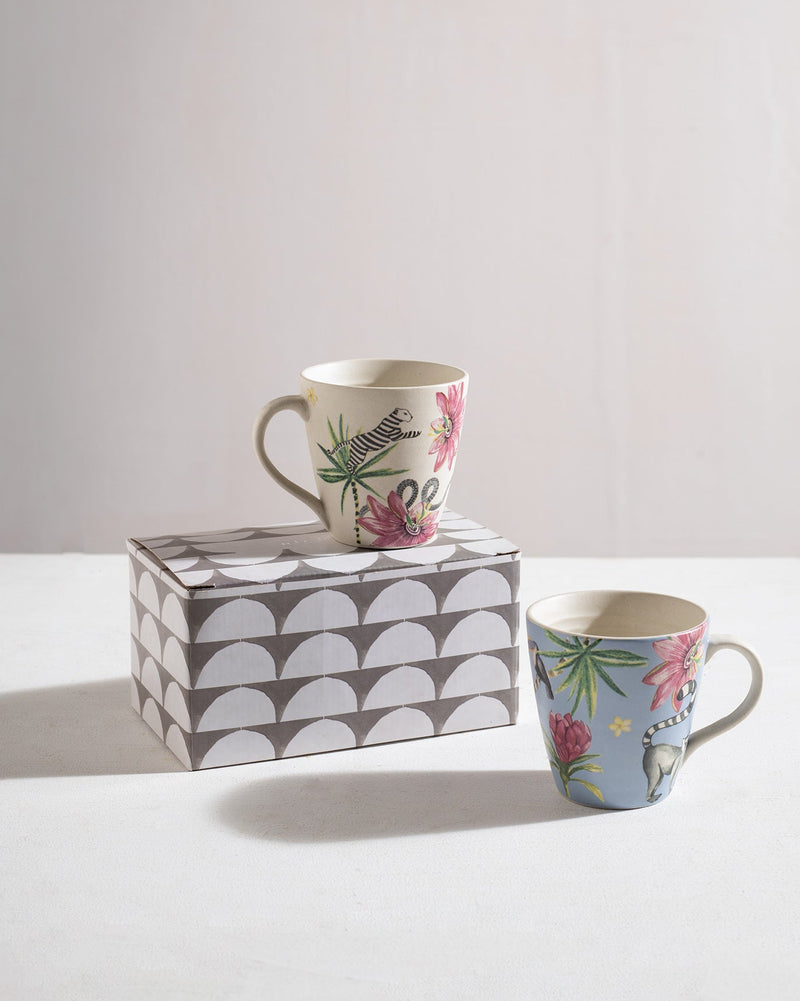 Lemur Mugs (Set of 2)