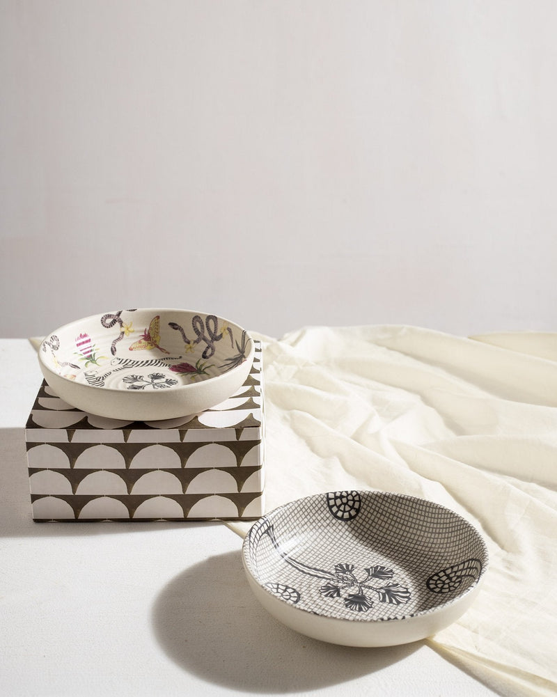 Madagascar Shallow Bowls (Set of 2)