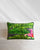 Madagascar Foliage Lumbar Cushion Cover - Charcoal