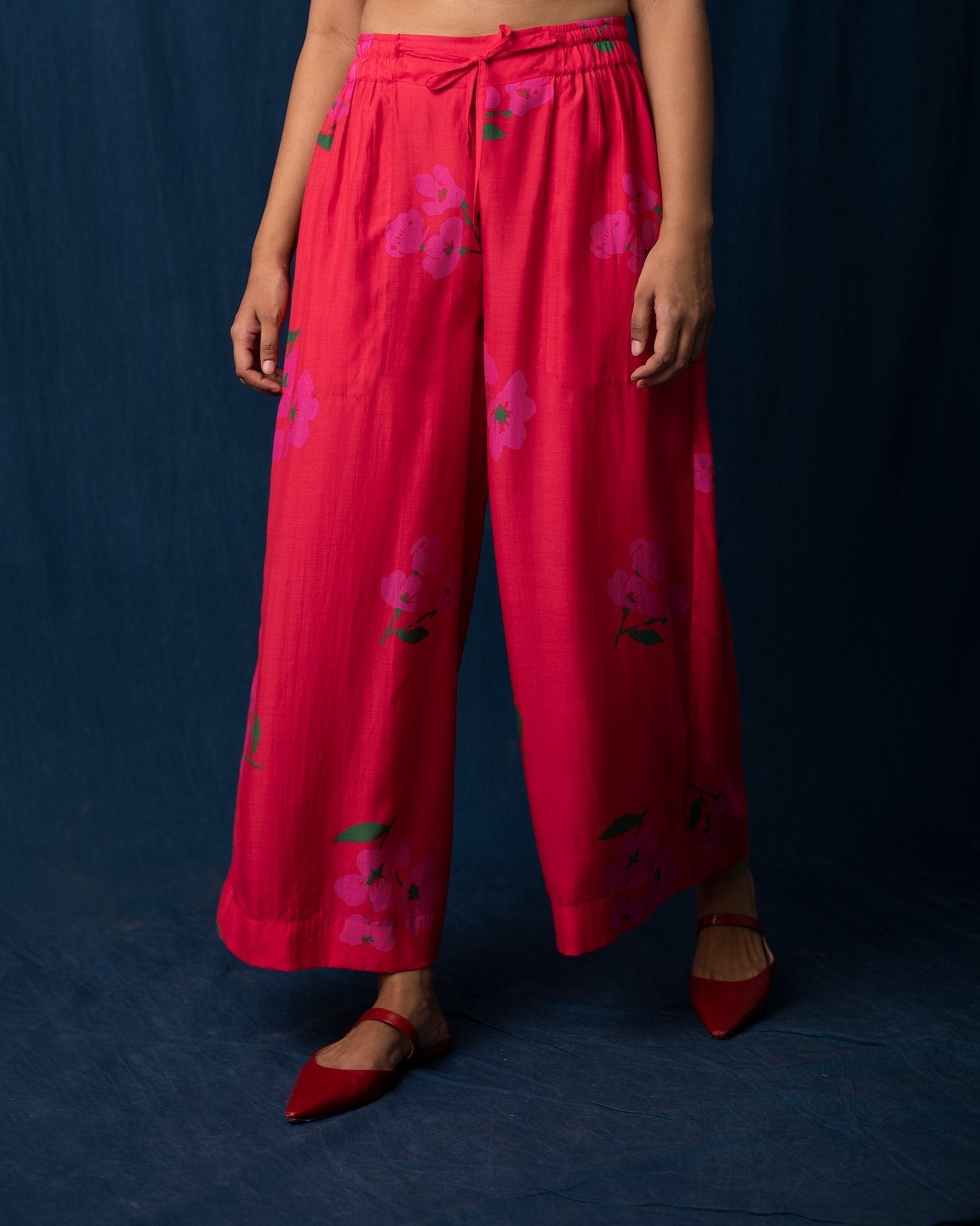 Flared Pants - Red