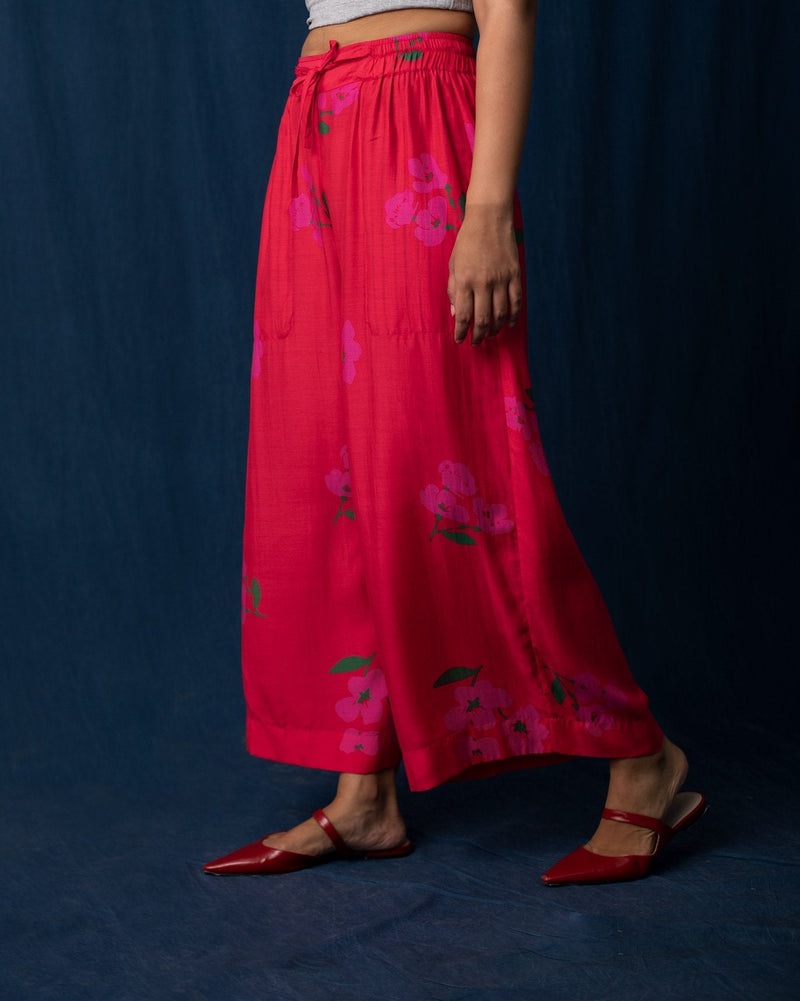 Flared Pants - Red