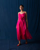 Front Knot Dress - Fuchsia