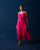 Front Knot Dress - Fuchsia