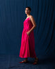 Front Knot Dress - Fuchsia