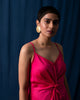 Front Knot Dress - Fuchsia