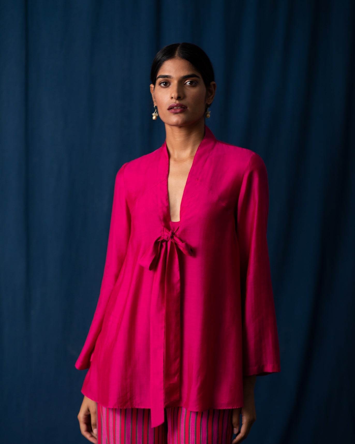 Necktie Top - Fuschia