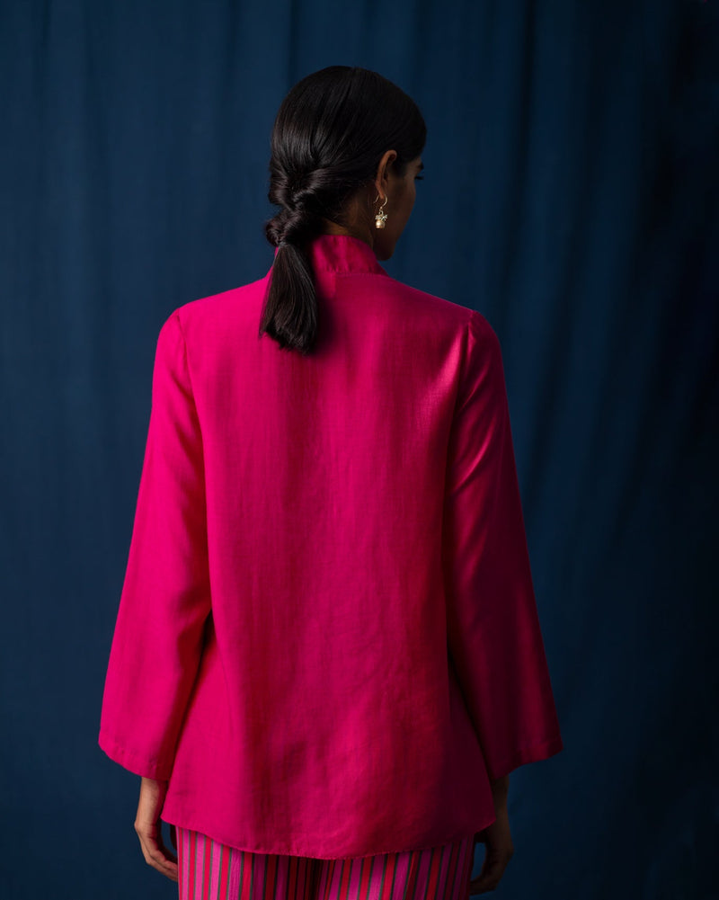 Necktie Top - Fuschia