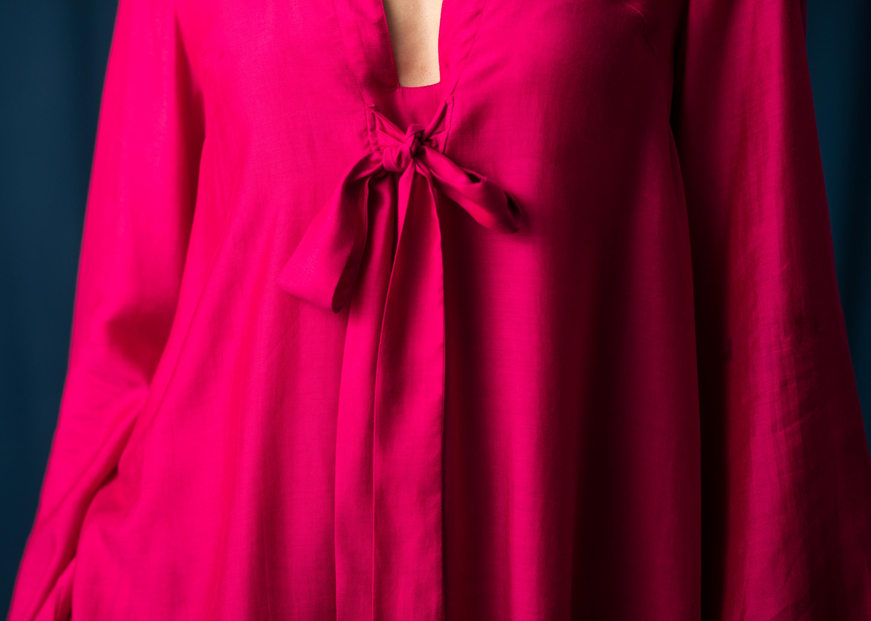 Necktie Top - Fuschia