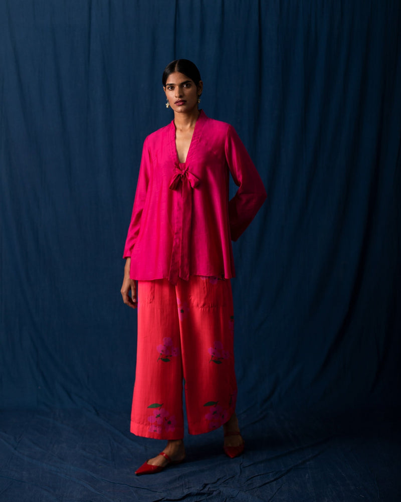 Necktie Top - Fuschia
