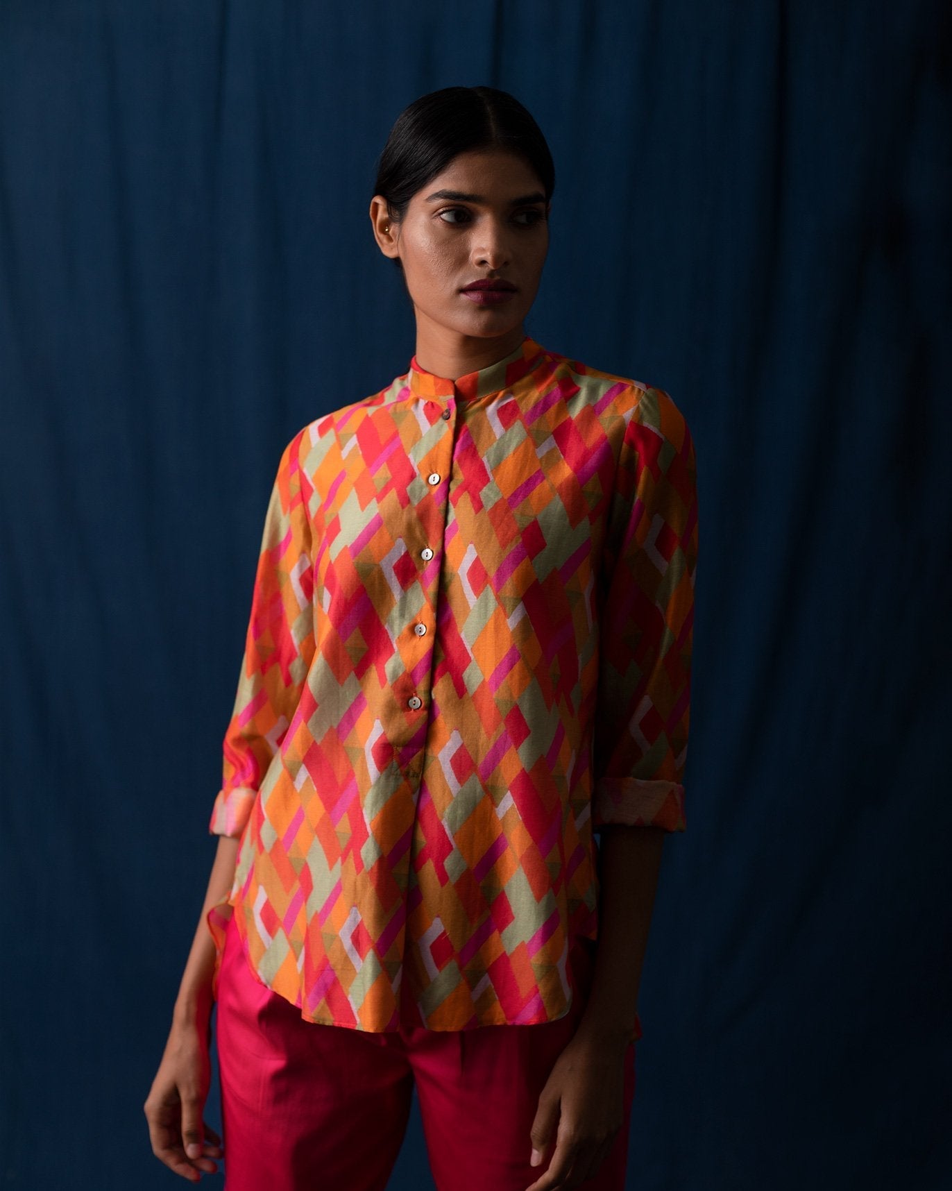 Mandarin Collar Top
