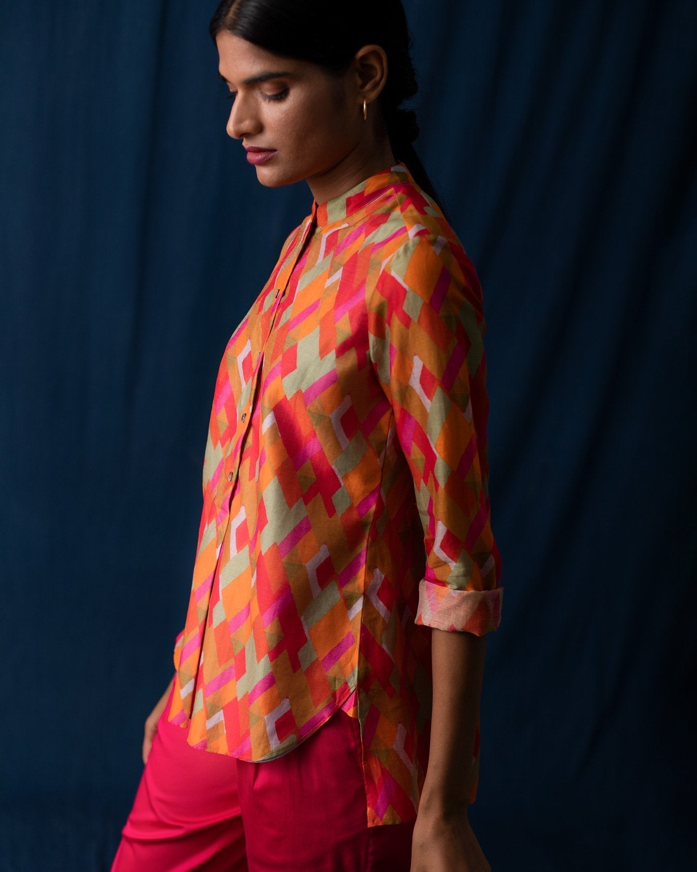 Mandarin Collar Top