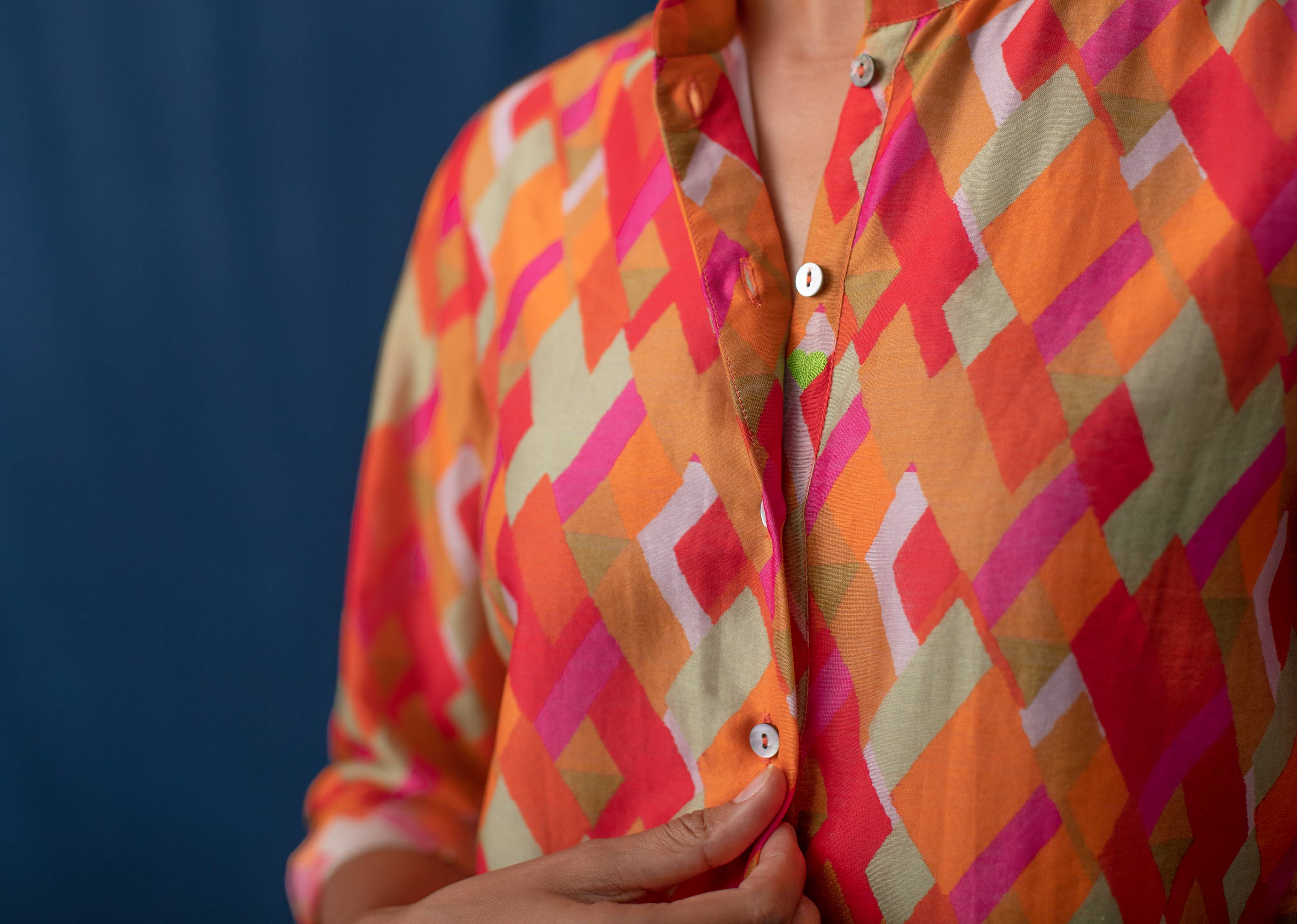 Mandarin Collar Top
