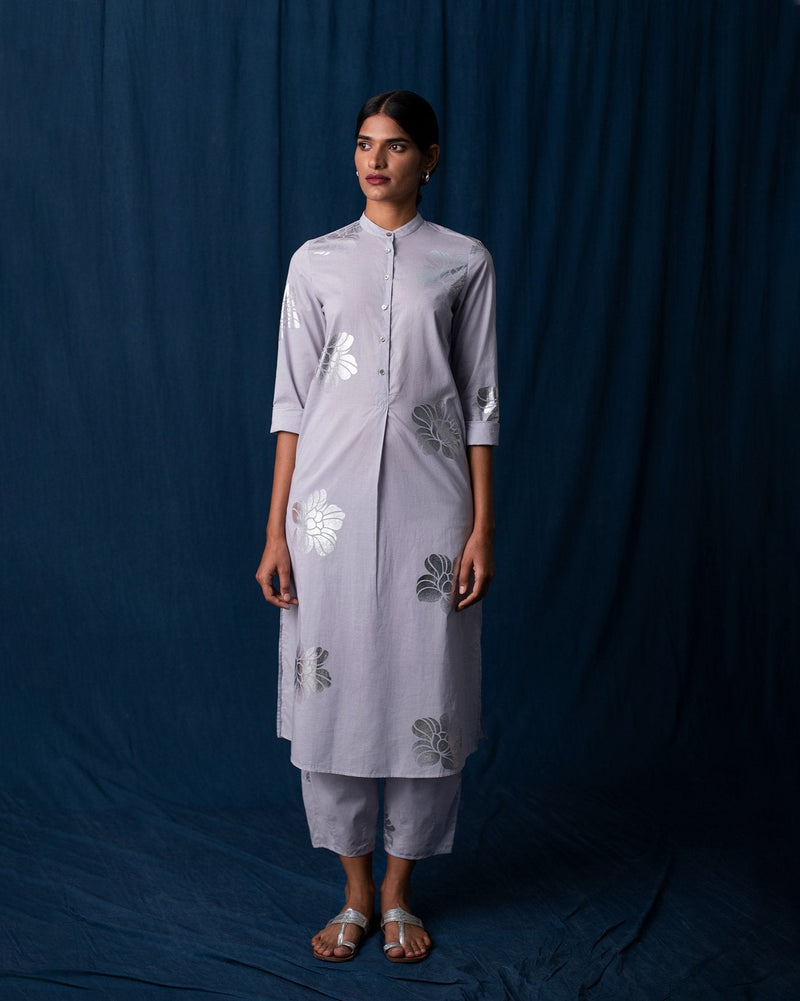 Full Sleeve Kurta - Grey