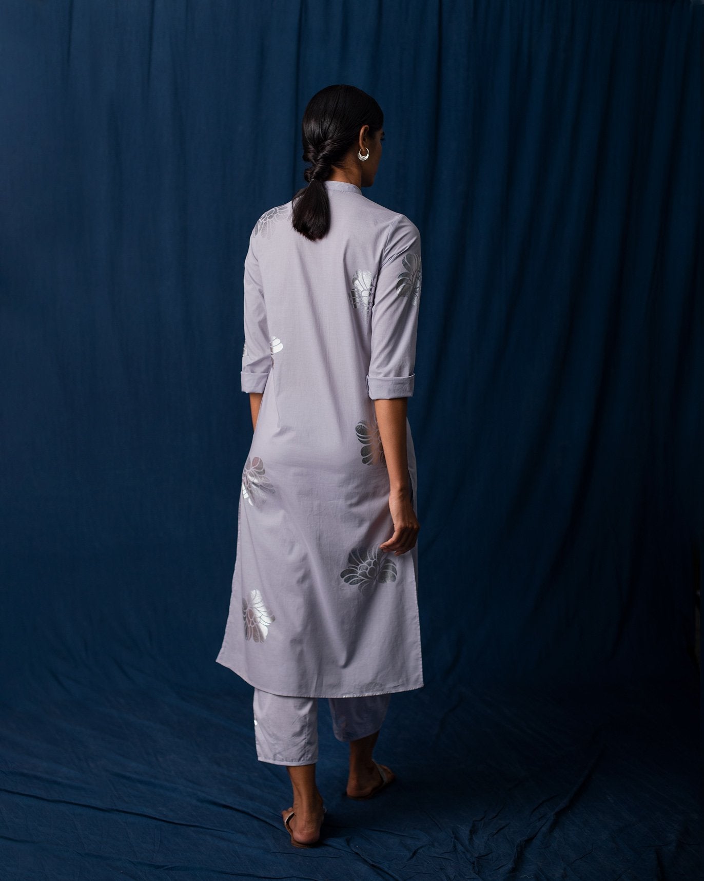 Full Sleeve Kurta - Grey