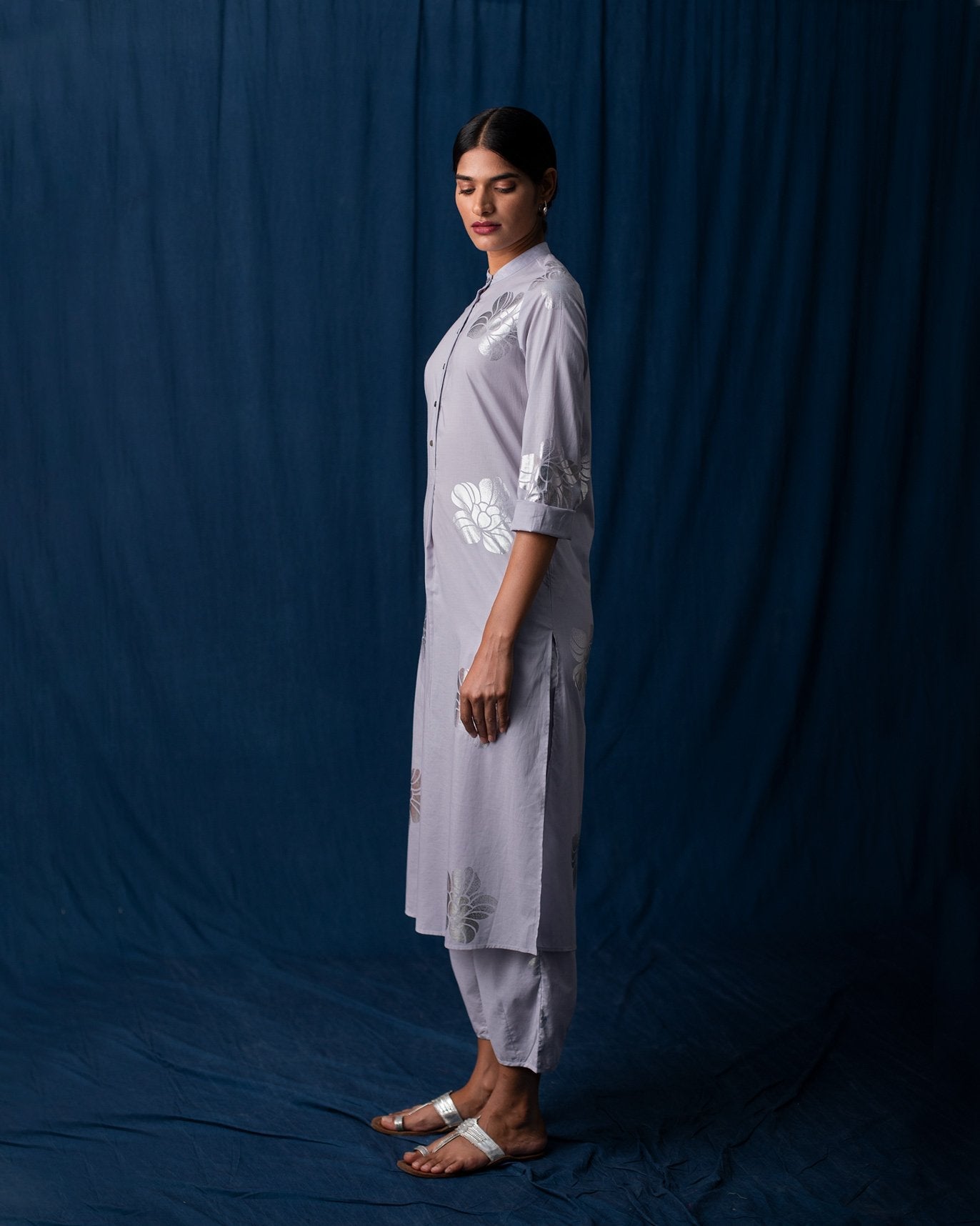 Full Sleeve Kurta - Grey