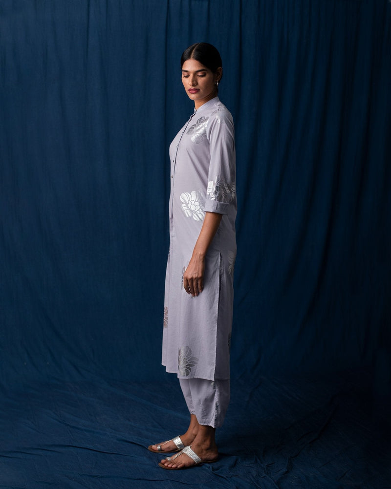 Full Sleeve Kurta - Grey
