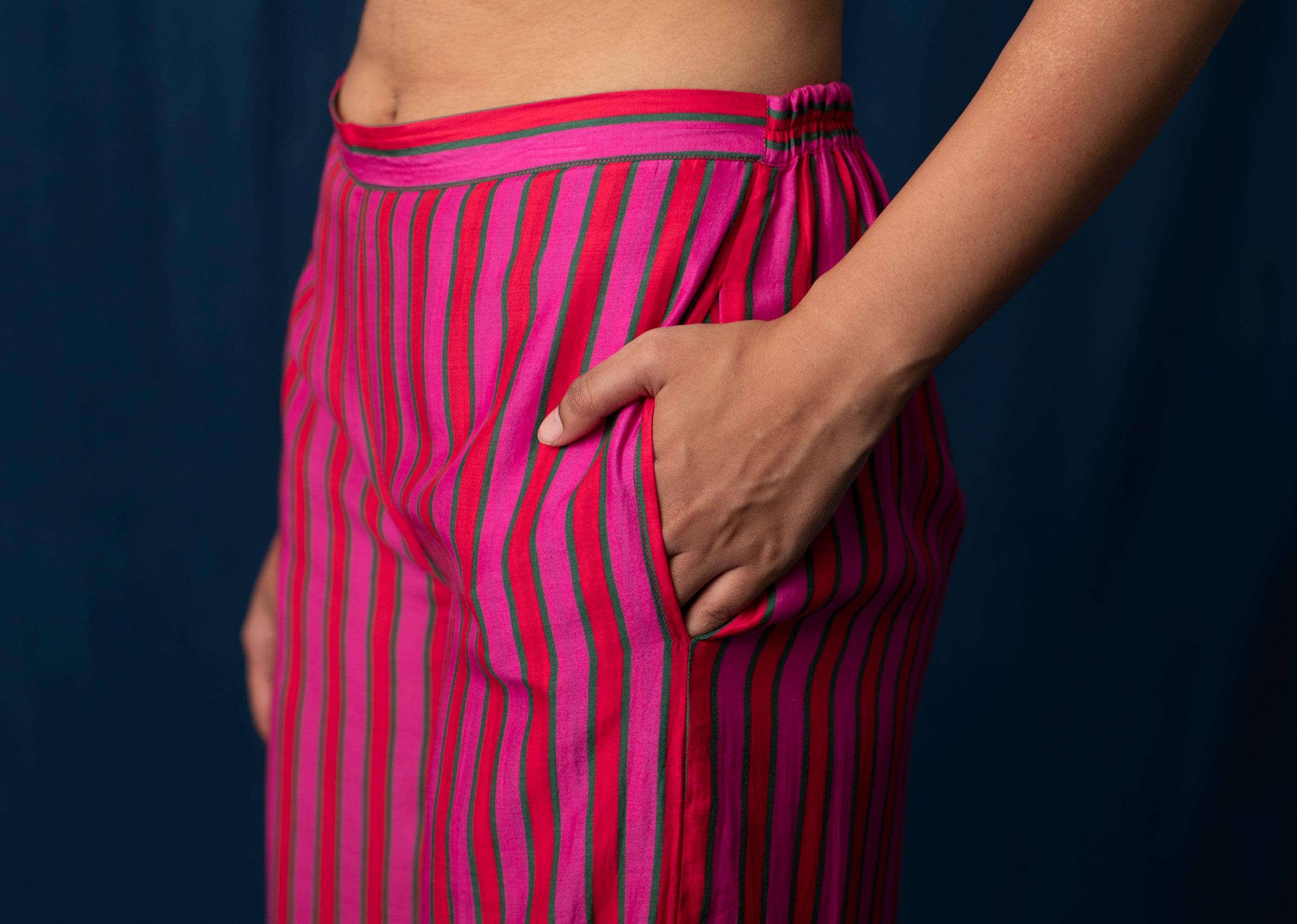 Basic Pyjamas - Pink & Red