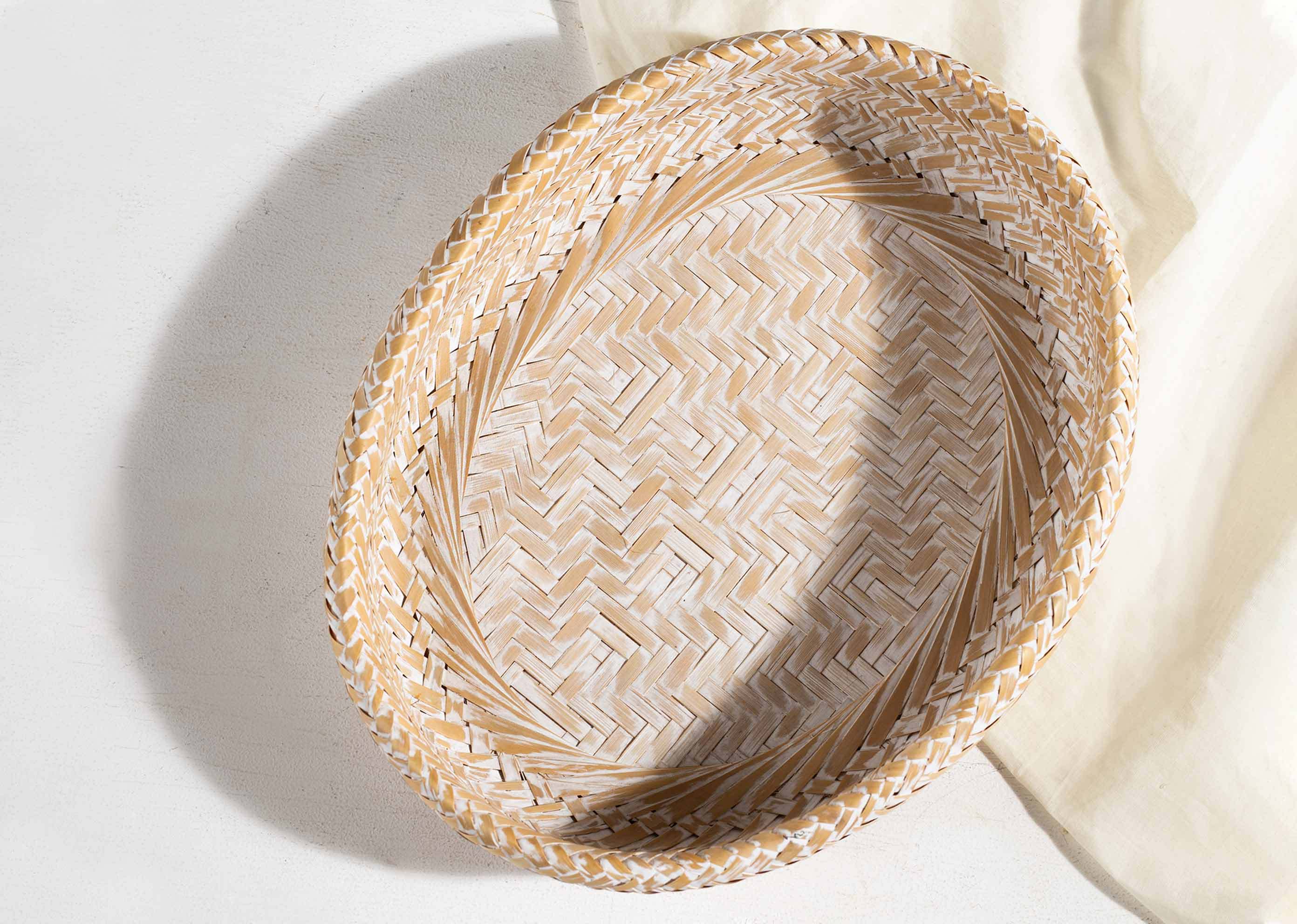 Double Walled Bamboo Bread Basket