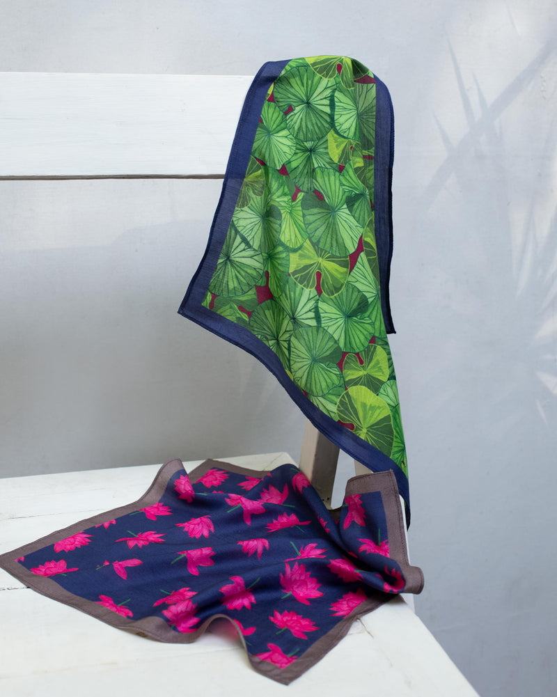 Lotus Pocket Square(Set of 2)