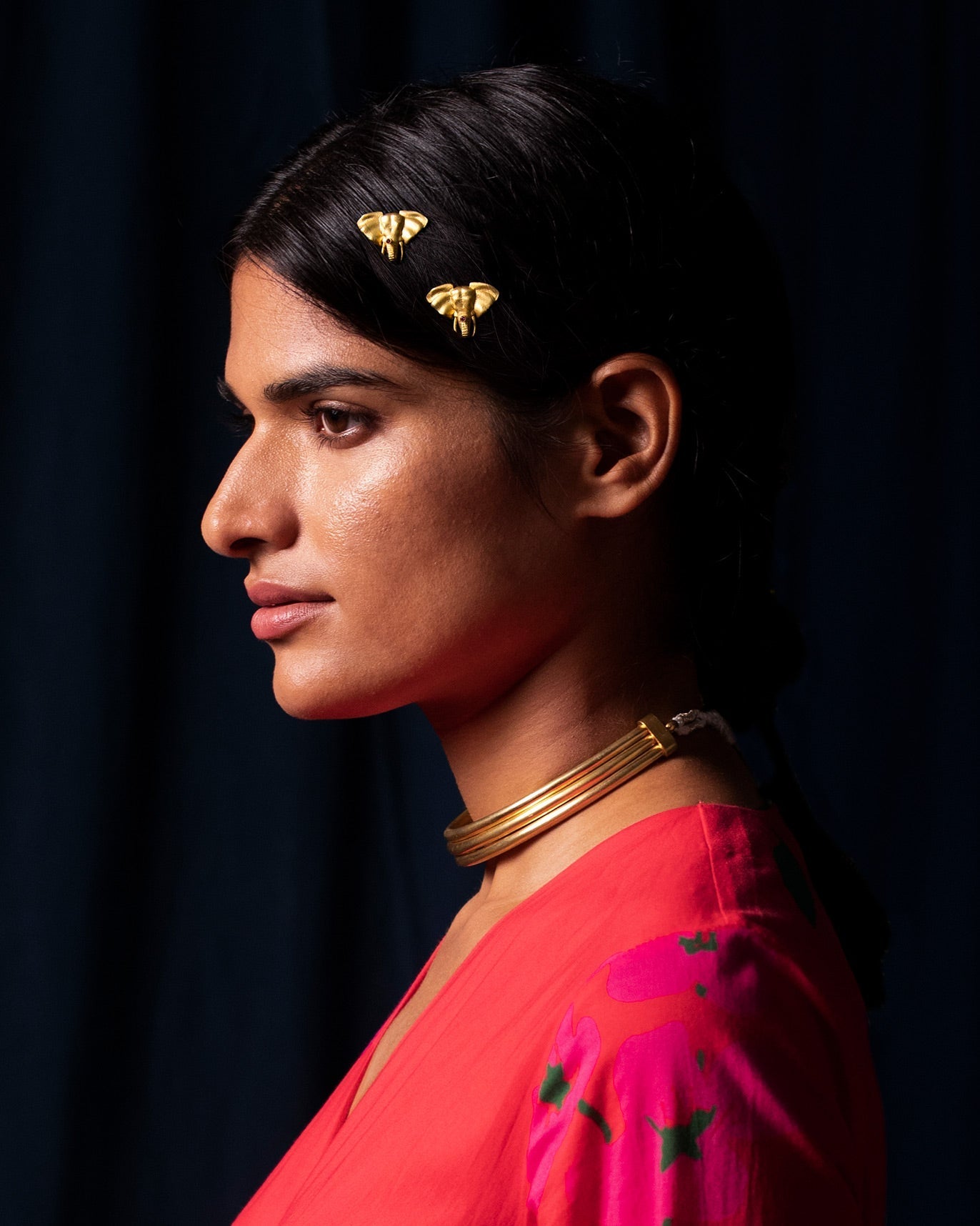 Haathi Hairpin - Gold