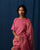 Afterglow Blouse - Fuchsia and Gold