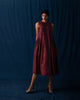 Pleat Dress - Red