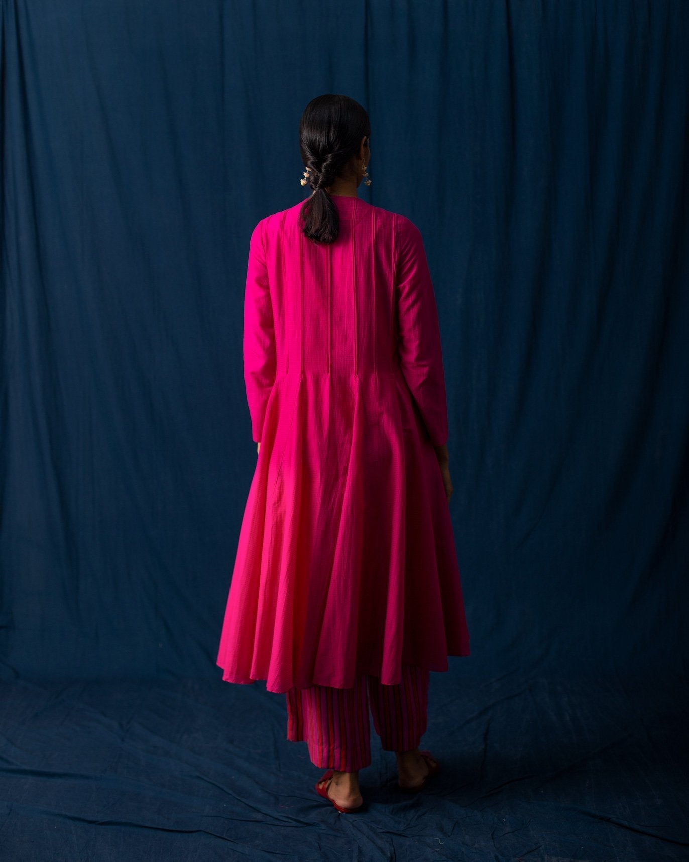 Panelled Kurta - Pink