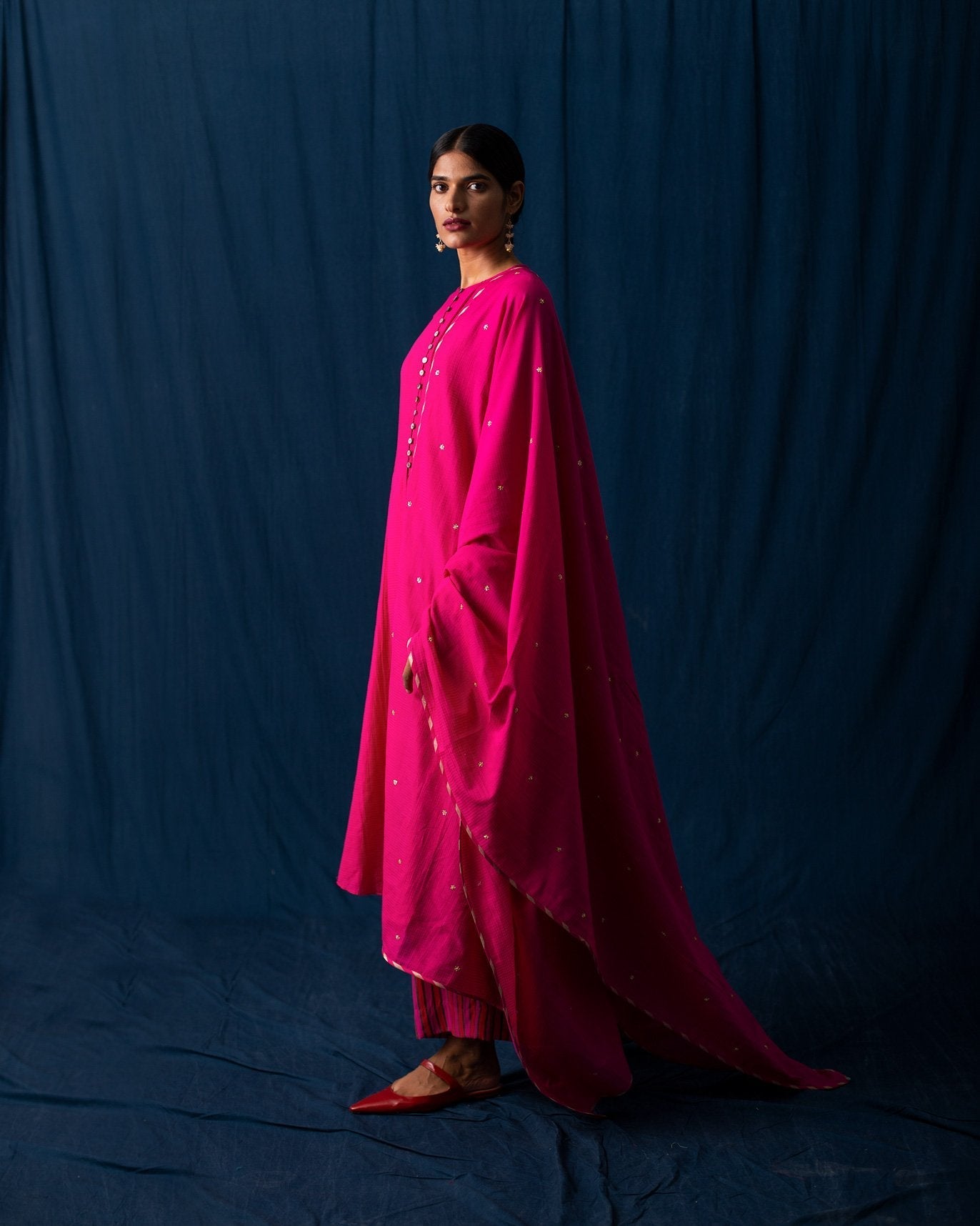 Panelled Kurta - Pink