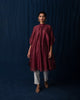 High Neck Kurta - Red
