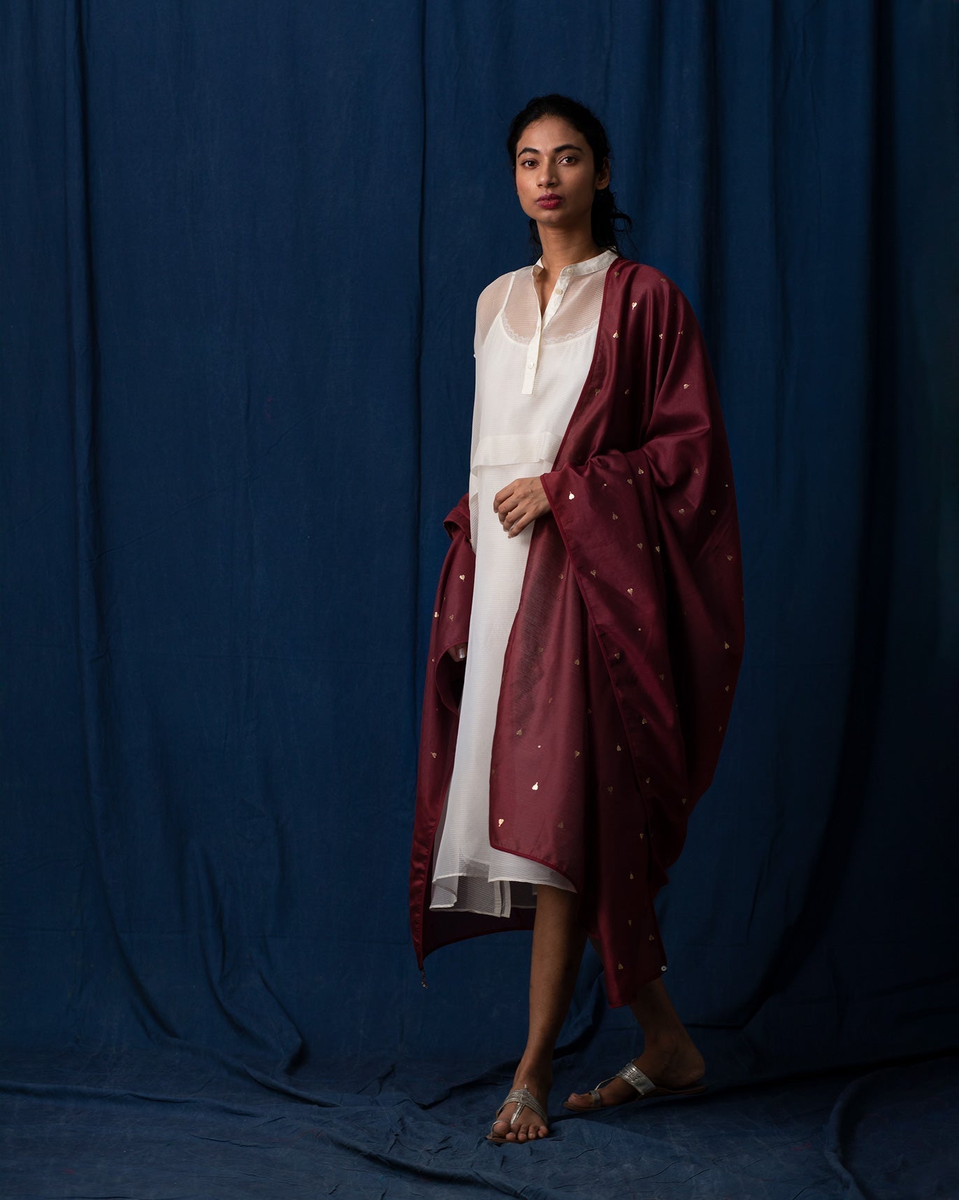 Horizon Dupatta - Red