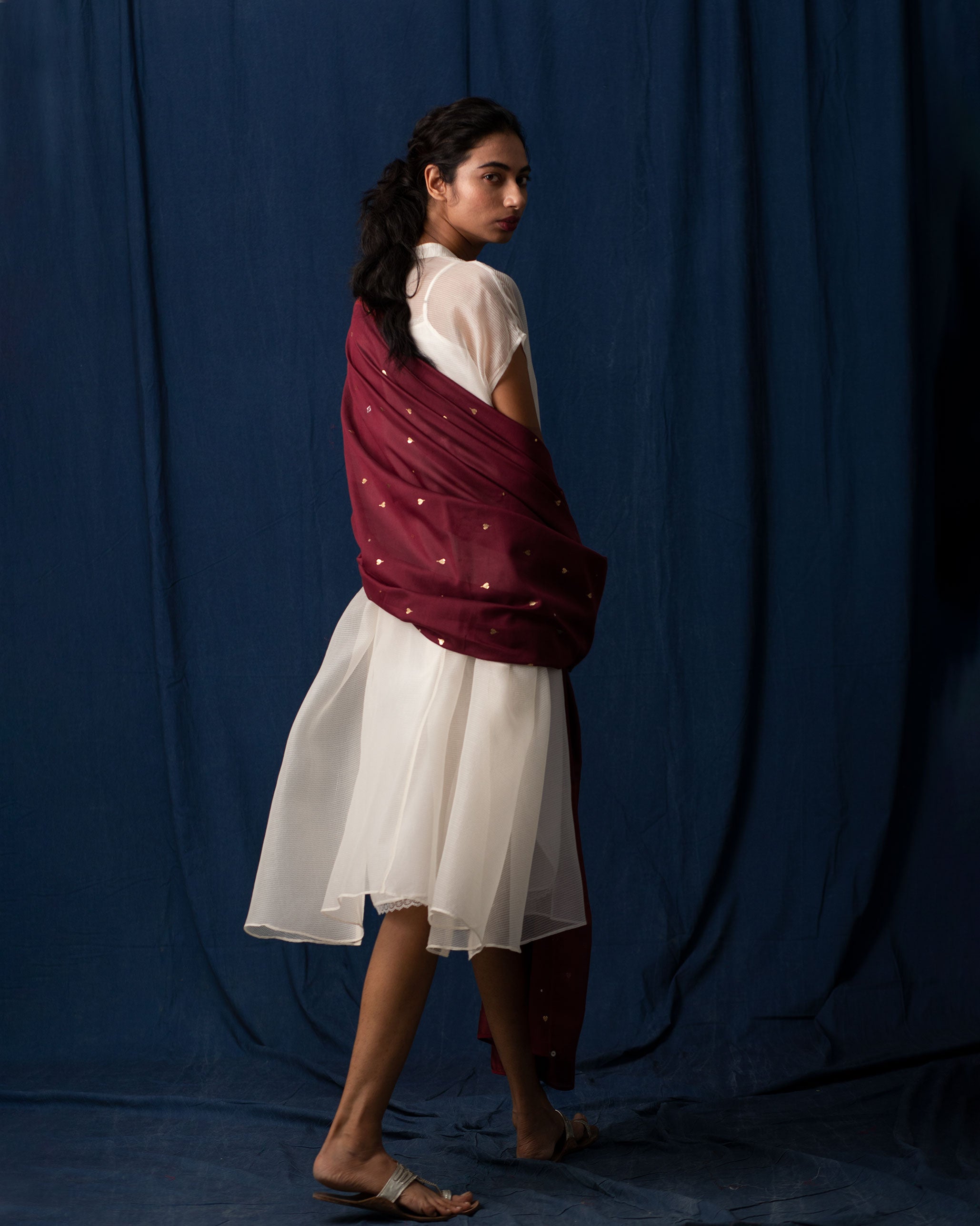 Horizon Dupatta - Red