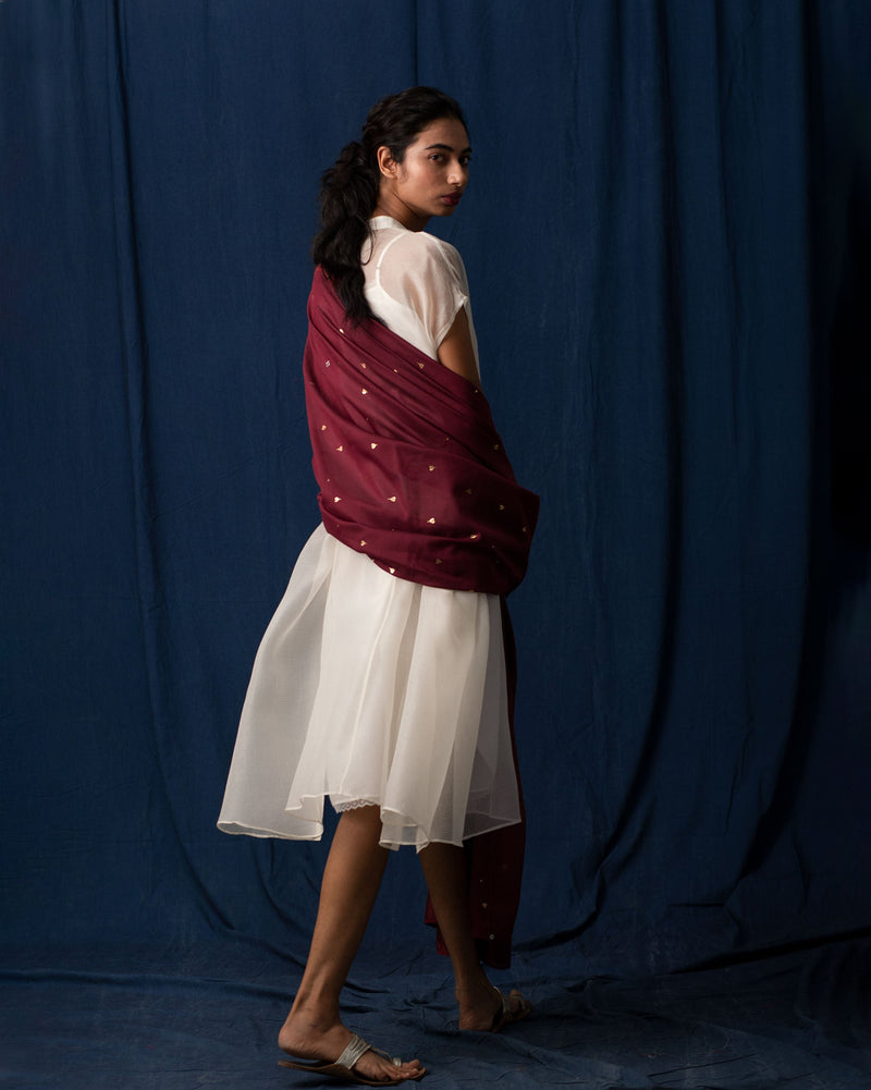 Horizon Dupatta - Red