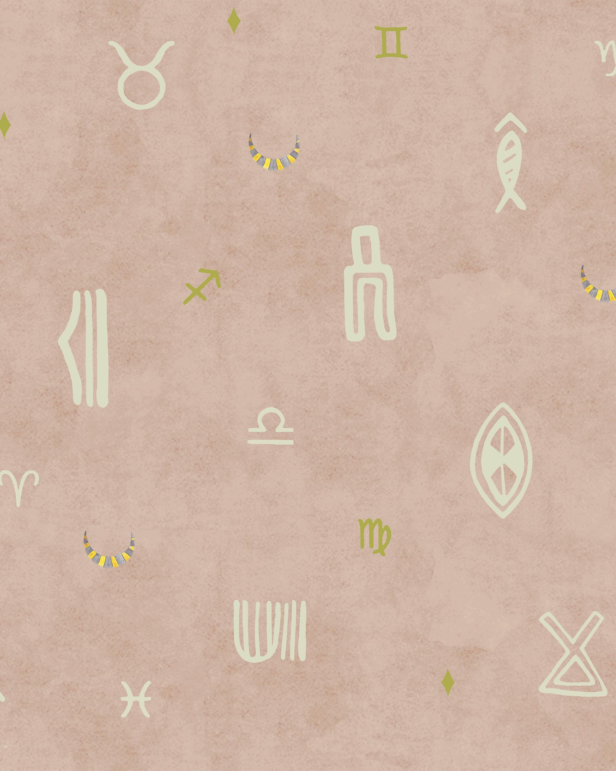 Indus Moon Wallpaper - Blush