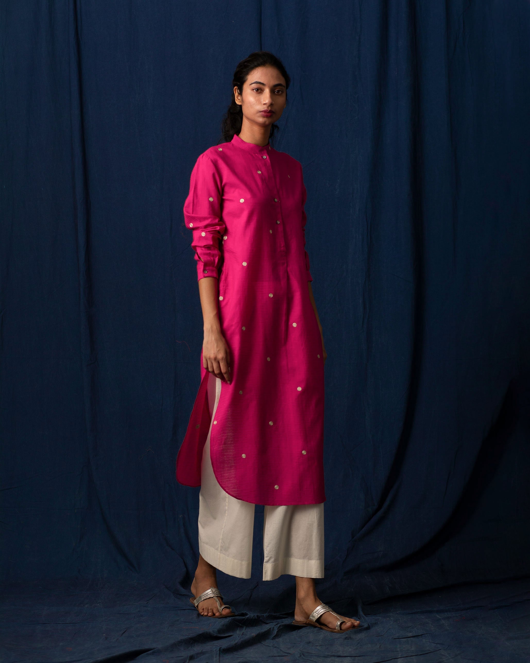 Long Length Kurta - Pink