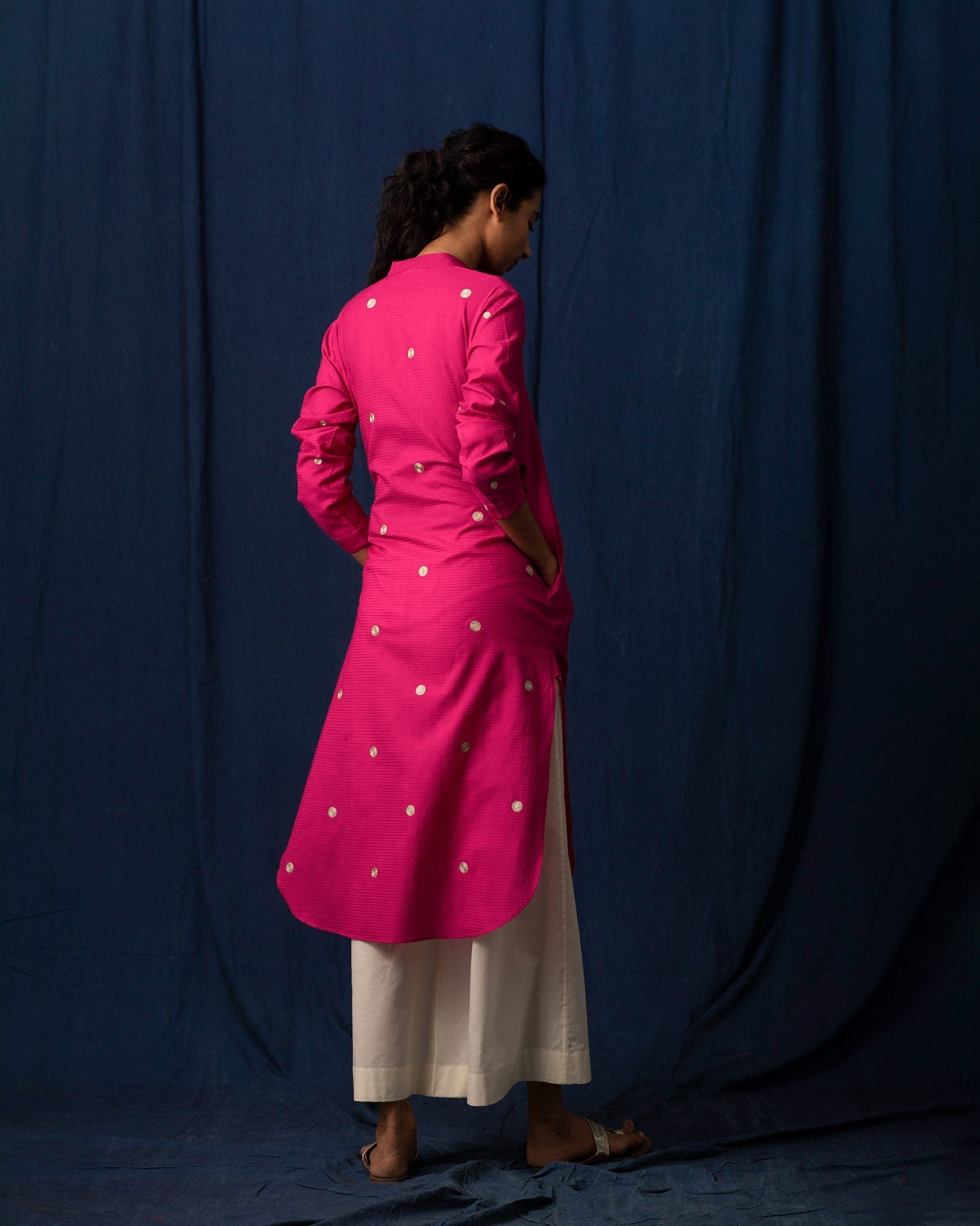Long Length Kurta - Pink