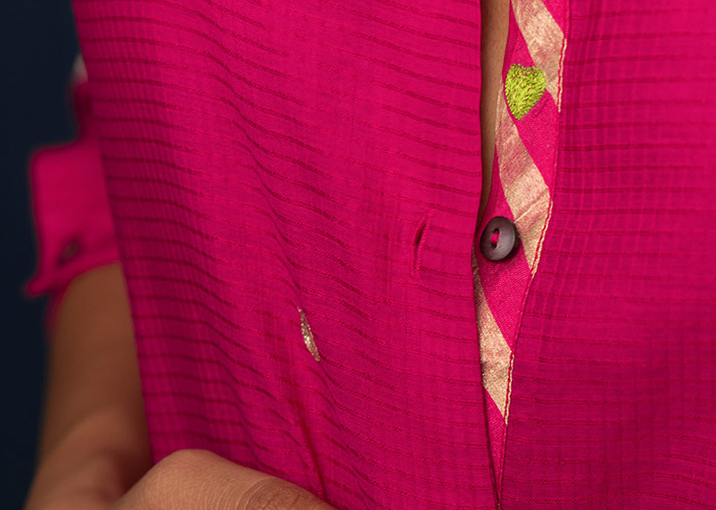 Long Length Kurta - Pink