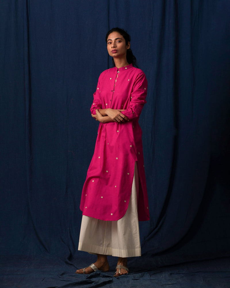 Long Length Kurta - Pink