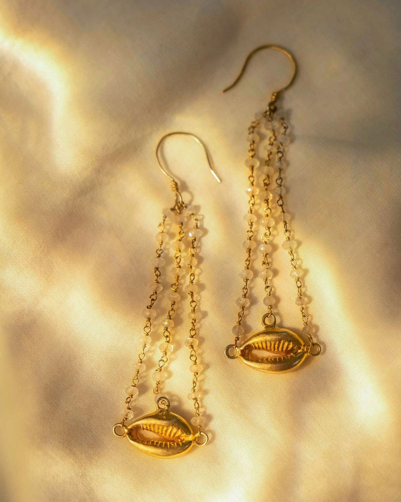 Moon-Salt Drop Earrings