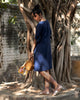 A-line Dress - Indigo