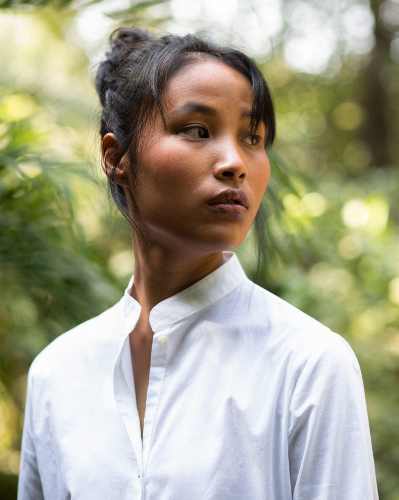 Basic Mid-length Kurta - White