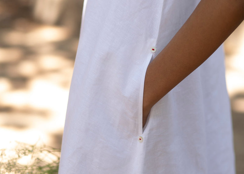 Double Layer Dress - White