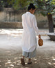 Basic Long Kurta - White