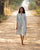 Compass Stripe Dress - Olive